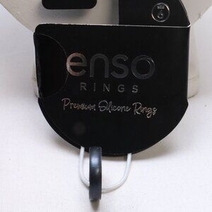 Enso Elements Classic Thin Silicone Ring - Black Pearl Size 6 $39.99 New